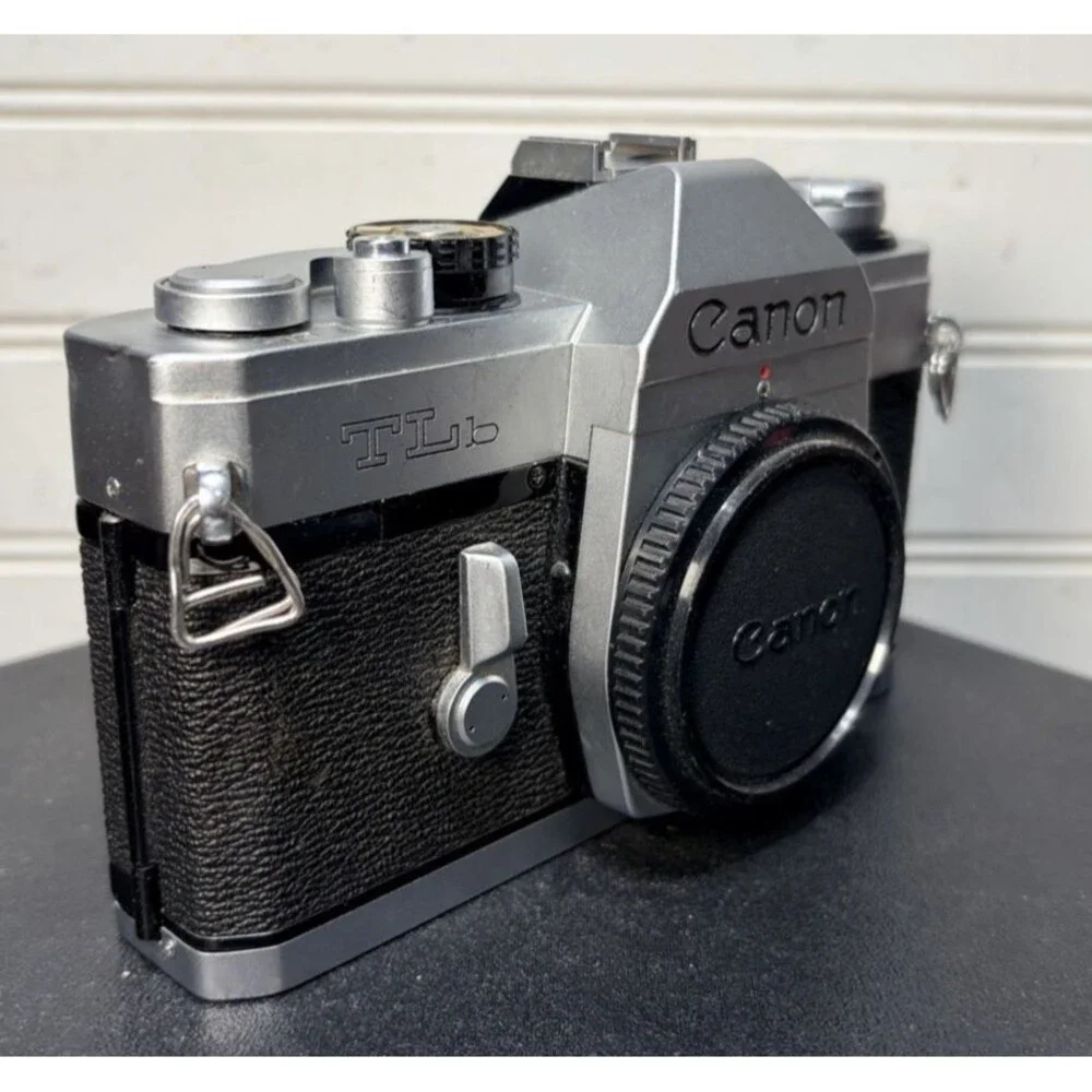Vtg Canon TLb 35mm SLR Film Camera Body Only w/new Battery Installed *Working*
